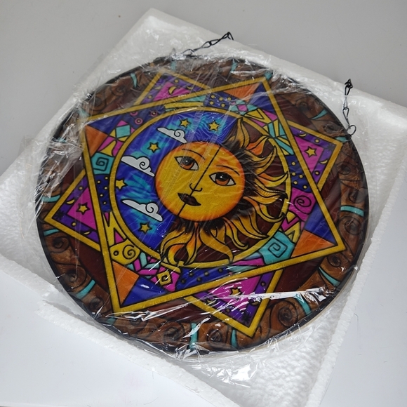 Sun and Moon Hanging Art Decor 10 In Diameter - Picture 6 of 11